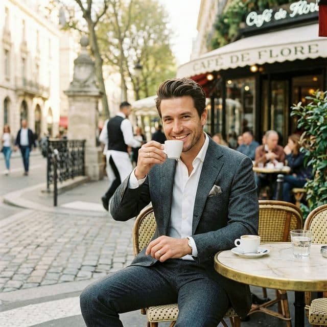 Radiant Smile at Cafe